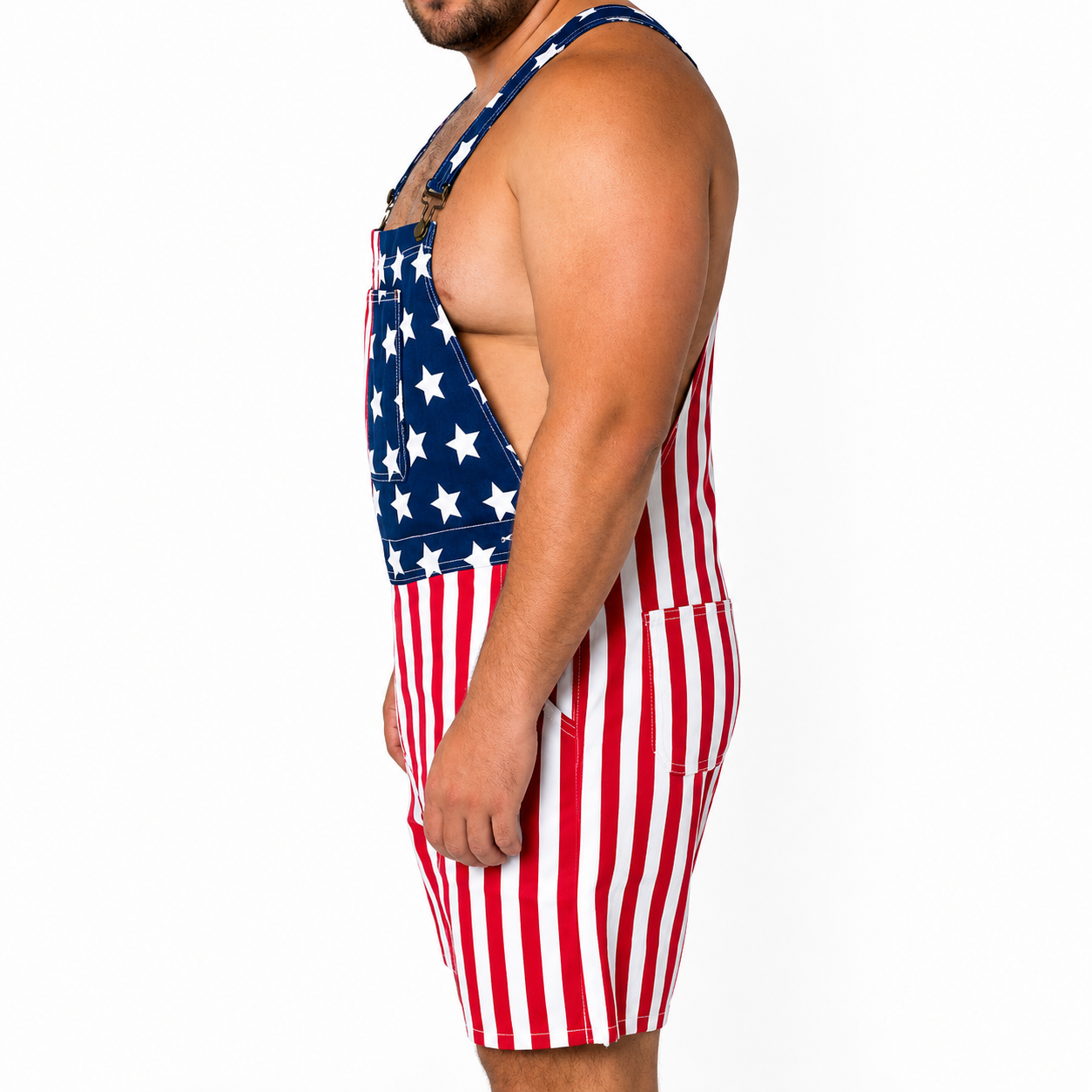 Liberty Threads™ USA Flag Overalls – Unisex 4th of July Statement Outfit