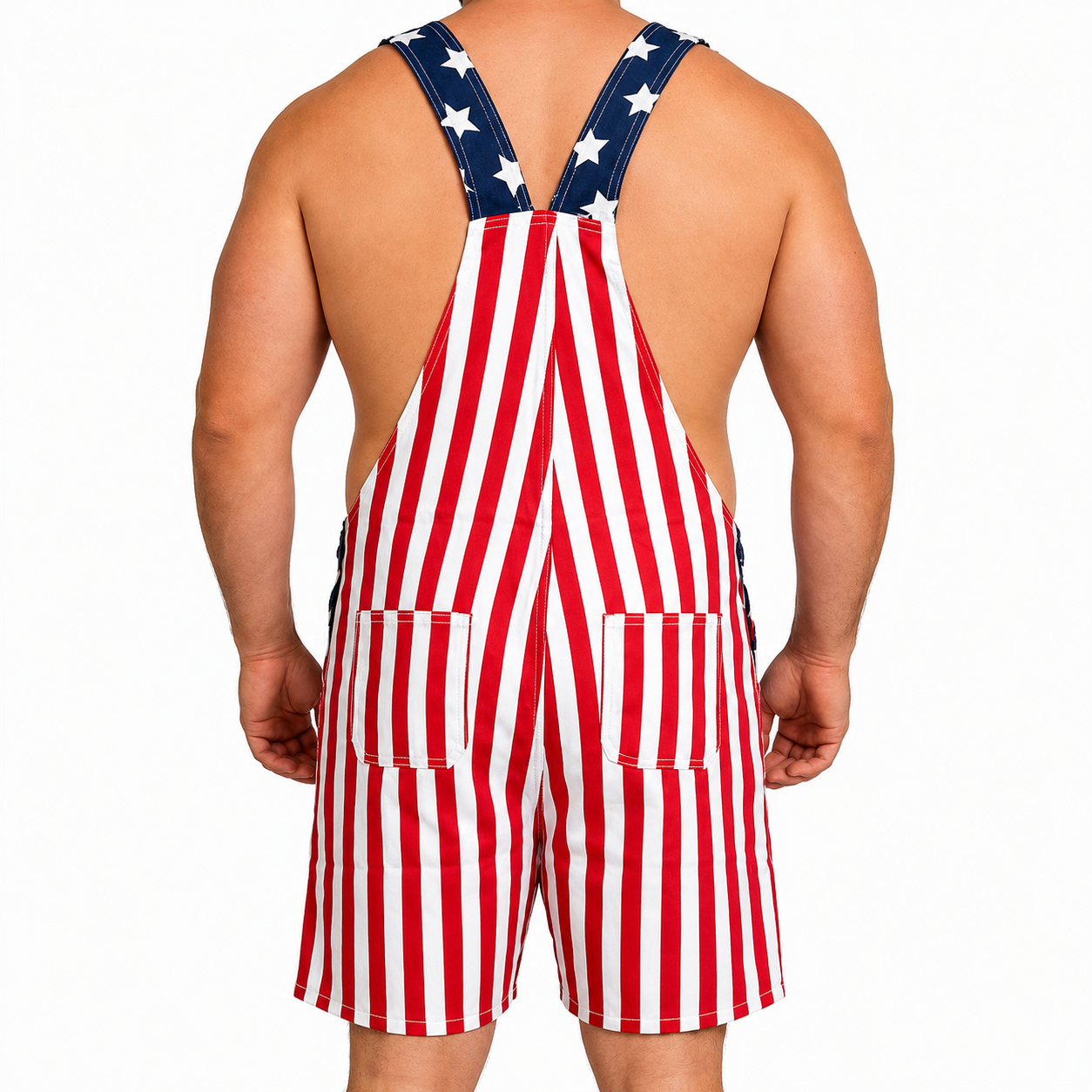 Liberty Threads™ USA Flag Overalls – Unisex 4th of July Statement Outfit