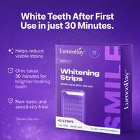 LumeoBay™ Purple Whitening Strips – At-Home Teeth Brightening