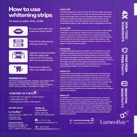 LumeoBay™ Purple Whitening Strips – At-Home Teeth Brightening