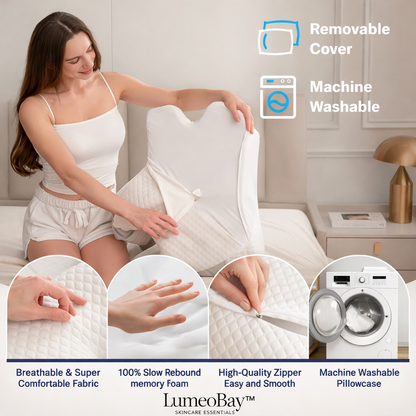 LumeoBay® DreamAlign™ Ergonomic Orthopedic Sleep Pillow