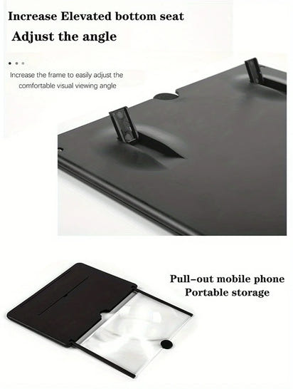 Phone Screen Magnifier Phone Holder Screen Amplifier Video HD Phone For Phone Holder Multi-function Enlarged Screen Phone Stand