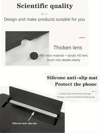 Phone Screen Magnifier Phone Holder Screen Amplifier Video HD Phone For Phone Holder Multi-function Enlarged Screen Phone Stand