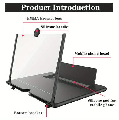 Phone Screen Magnifier Phone Holder Screen Amplifier Video HD Phone For Phone Holder Multi-function Enlarged Screen Phone Stand