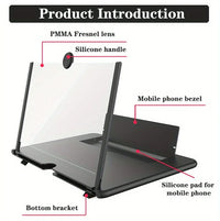 Phone Screen Magnifier Phone Holder Screen Amplifier Video HD Phone For Phone Holder Multi-function Enlarged Screen Phone Stand