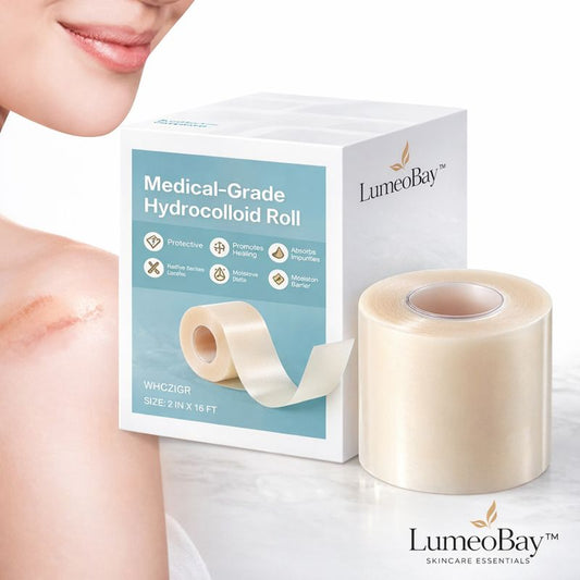 Hydrocolloid acne patch roll for covering pimples and breakouts