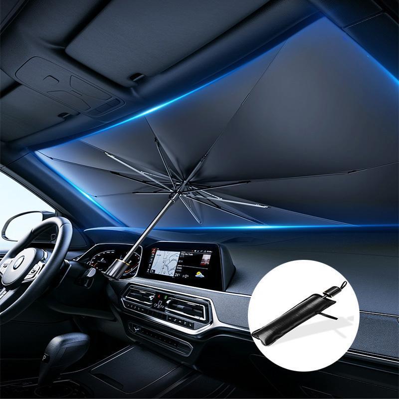 LumeoBay™ Car Windshield Sun Umbrella – Foldable UV Heat Block Sunshade for Cars, Trucks & SUVs