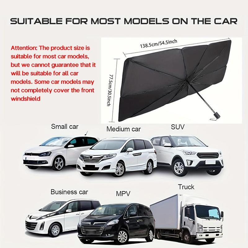 LumeoBay™ Car Windshield Sun Umbrella – Foldable UV Heat Block Sunshade for Cars, Trucks & SUVs