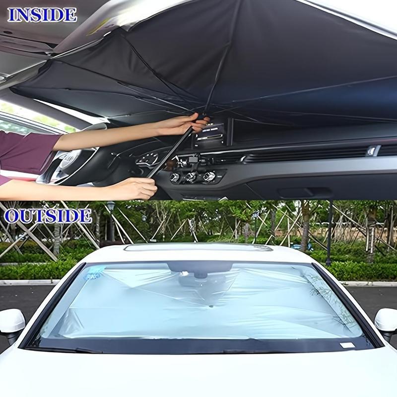 LumeoBay™ Car Windshield Sun Umbrella – Foldable UV Heat Block Sunshade for Cars, Trucks & SUVs