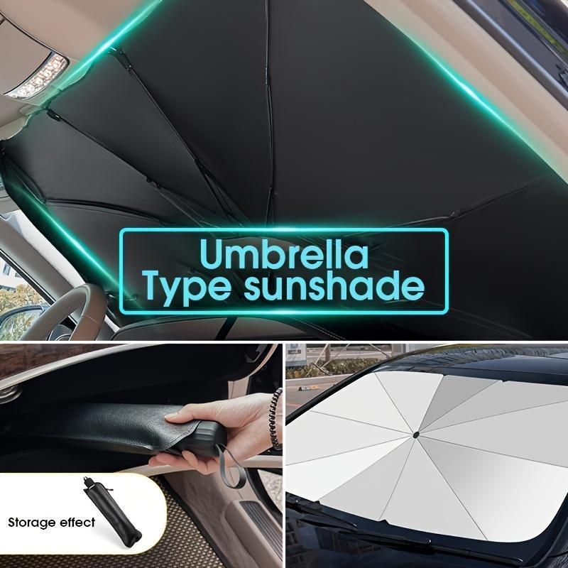 LumeoBay™ Car Windshield Sun Umbrella – Foldable UV Heat Block Sunshade for Cars, Trucks & SUVs